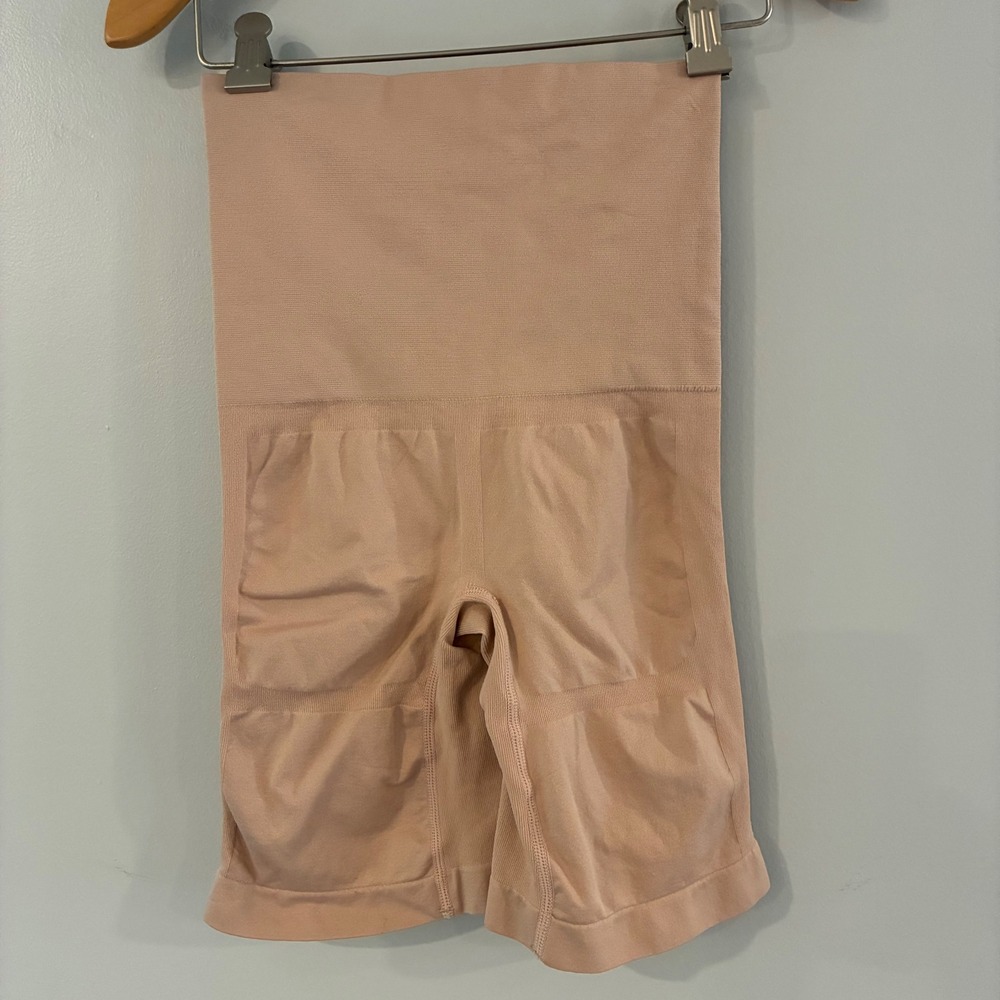 Skinnygirl Shapewear S Beige Smoothers & Shapers High Waist Shorts Slimming - Picture 2 of 5